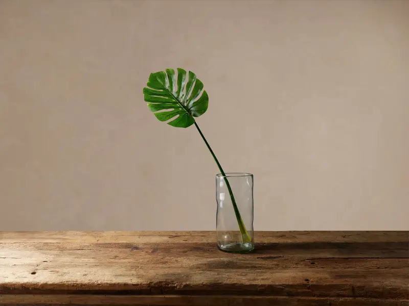 44-Inch Faux Split Leaf Philodendron Stem 1