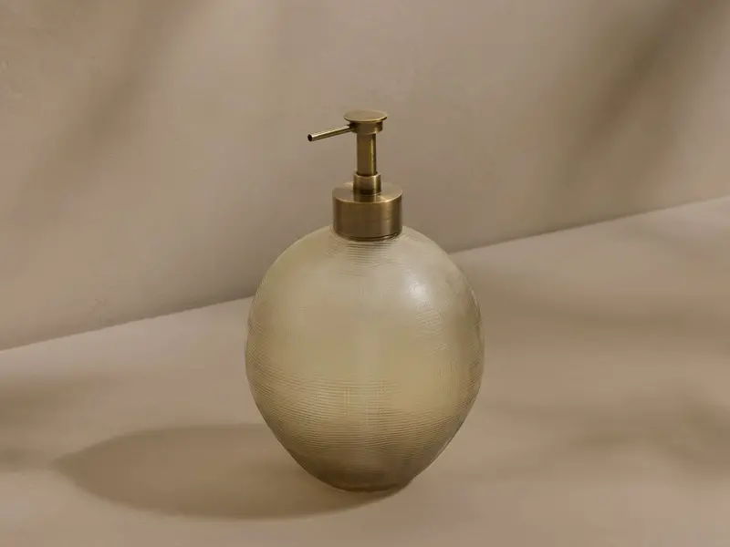 Abilene Olive Smoke Bath Pump Dispenser – Stylish Soap Accessory 1