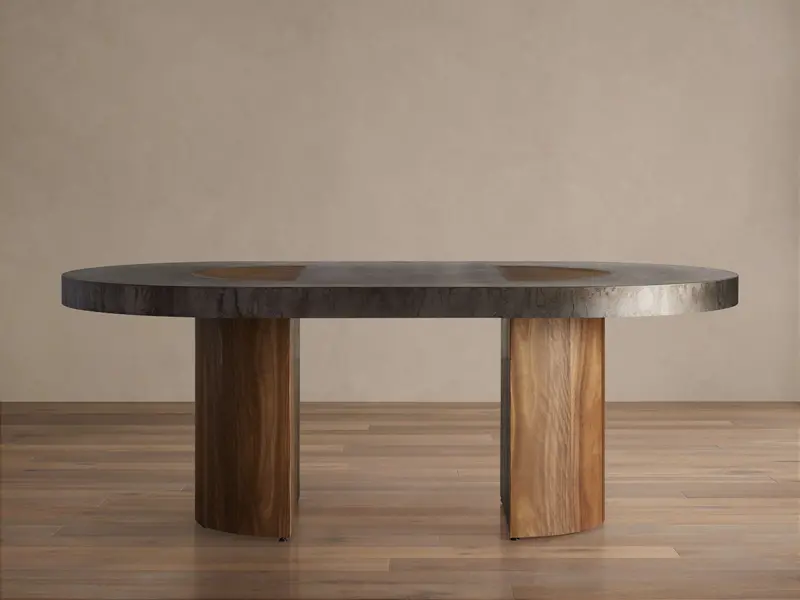 Acacius Extendable Solid Wood Dining Table 1