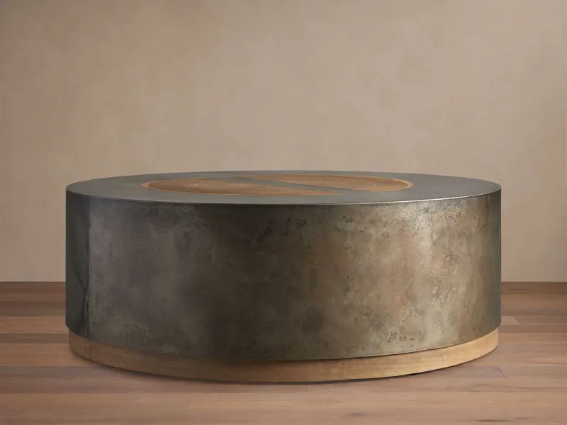 Acacius Round Nesting Coffee Table Set 1