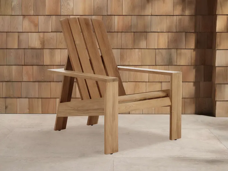 Adirondack-Style Outdoor Lounge Chair 1