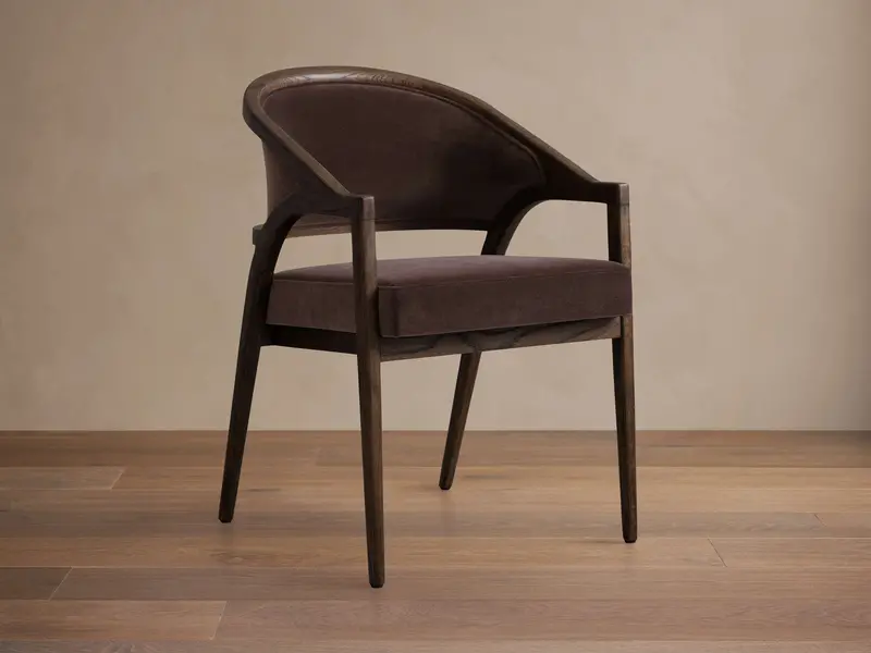 Aimee Upholstered Dining Arm Chair 1