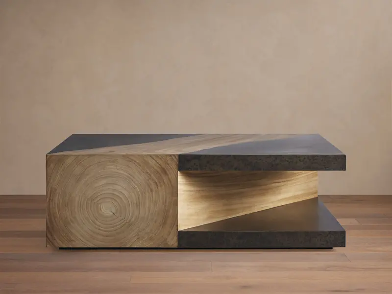 Almeria Modern Oval Coffee Table 1
