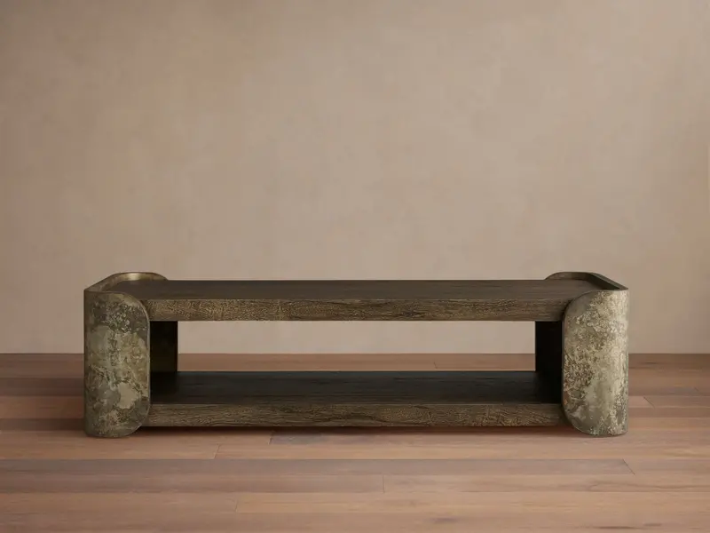 Alvaro Low Profile Coffee Table With Clean Lines 1