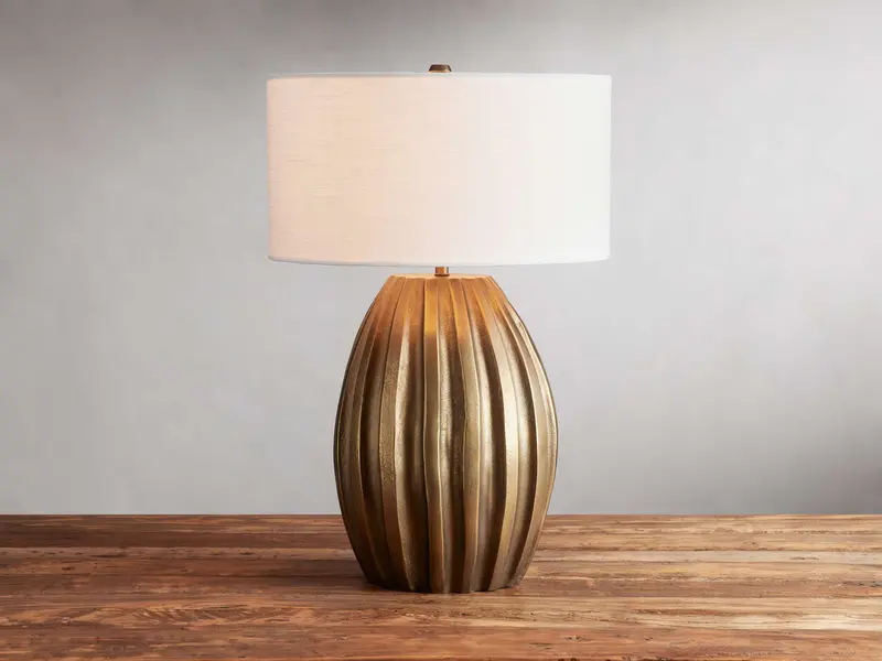 Amaranth Tall Ceramic Table Lamp With Linen Shade 1