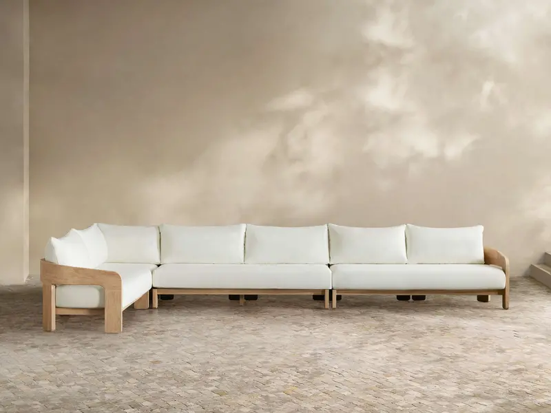 Anami 3-Piece Outdoor Corner Sectional With Modular Design 1