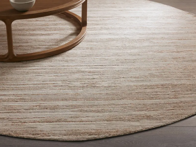 Anson Round Hand-Knotted Area Rug 1