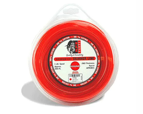 Ape Partz .095 In Round Trimmer Line – 1 Lb Spool (295 Ft), Red 1