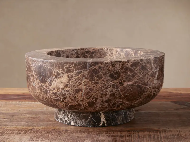 Aphra Ceramic Footed Bowl With Elevated Base 1