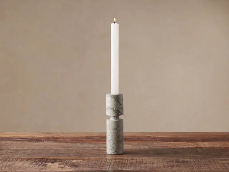 Aphra Tall Ceramic Taper Candle Holder 1