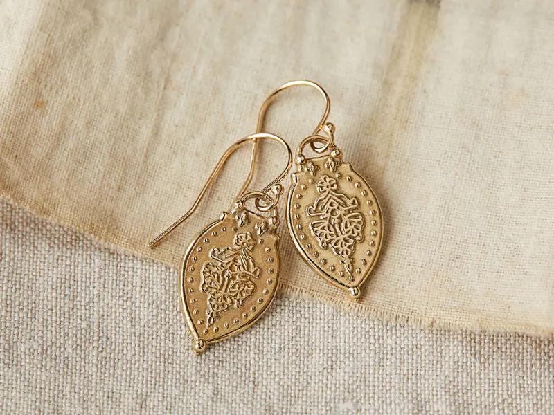Archana Handcrafted Geometric Drop Earrings 1