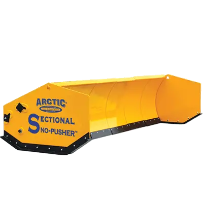 Arctic Heavy-Duty Sectional Snow Plow — 19.5-Foot Width, Durable Pusher Configuration 1