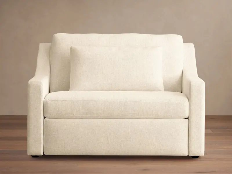 Ashby Modern Twin Sleeper Chair With Upholstered Frame 1