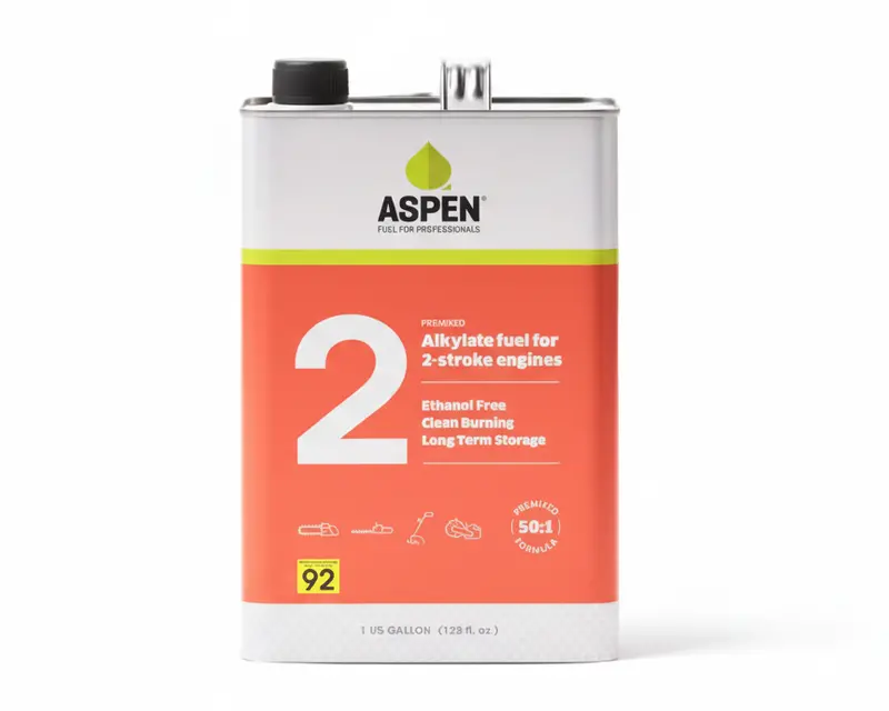 Aspen 2-Stroke Pre-Mixed Alkylate Fuel – 1-Gallon Container (Part #100296) 1