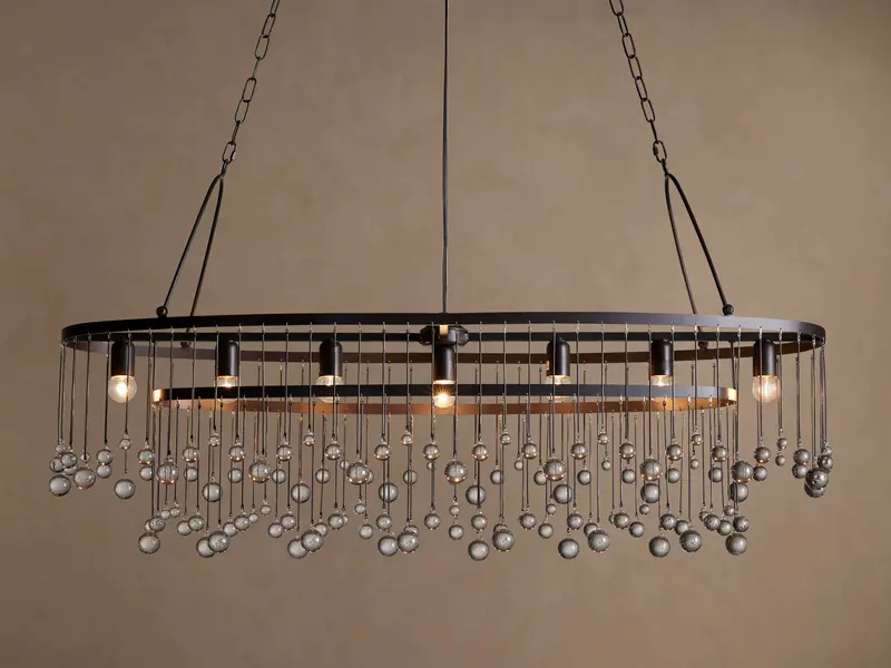 Aubrey Oval Farmhouse Chandelier 1