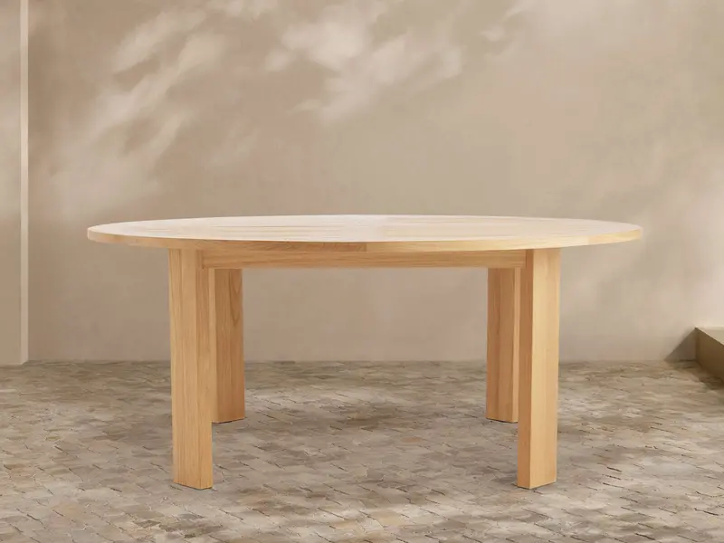Bal Harbour Teak Round Outdoor Dining Table 1