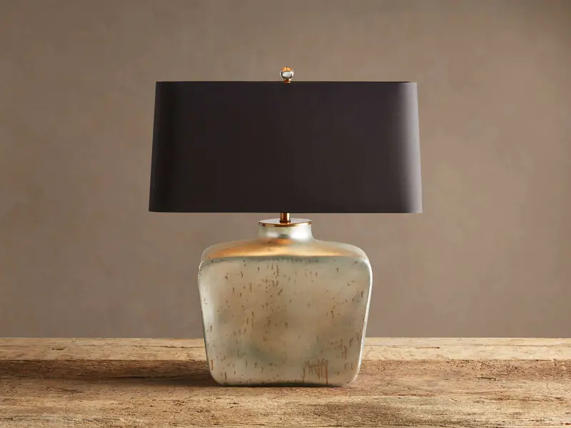 Balor Ceramic Table Lamp With Linen Shade 1