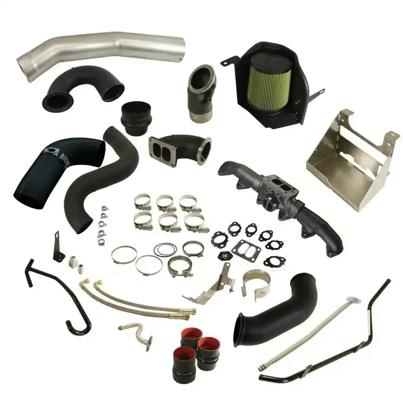 Bd Diesel 1045762 Cobra Turbo Install Kit For 2010–2012 Dodge Cummins 6.7L With S400 Secondary Turbo 1