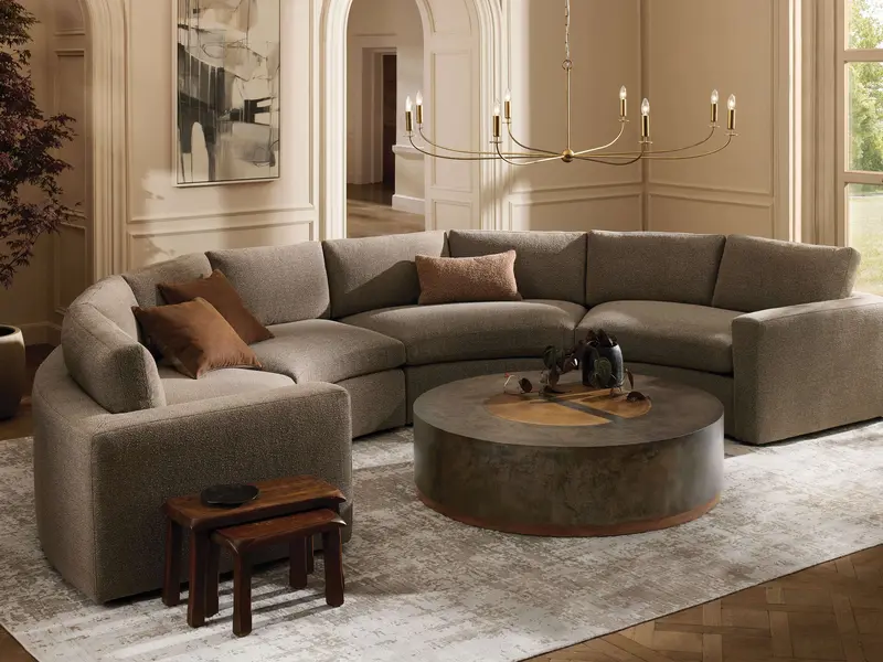 Beale Curved Four-Piece Sectional Sofa 1