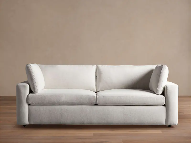 Beale Deep-Seating 96-Inch Sofa – Nomad Snow Fabric 1