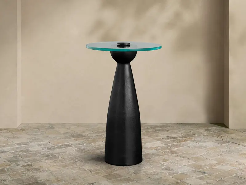 Beaufort Martini Table With Tempered Glass Top 1