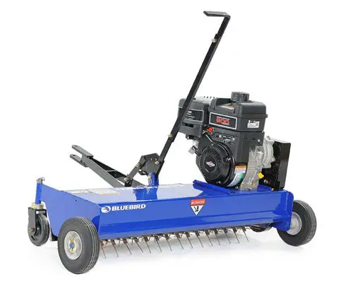 Bluebird D110B Towable Comber – 38-Inch Spring-Tine Aerator With Briggs 900 Series Gt Engine 1