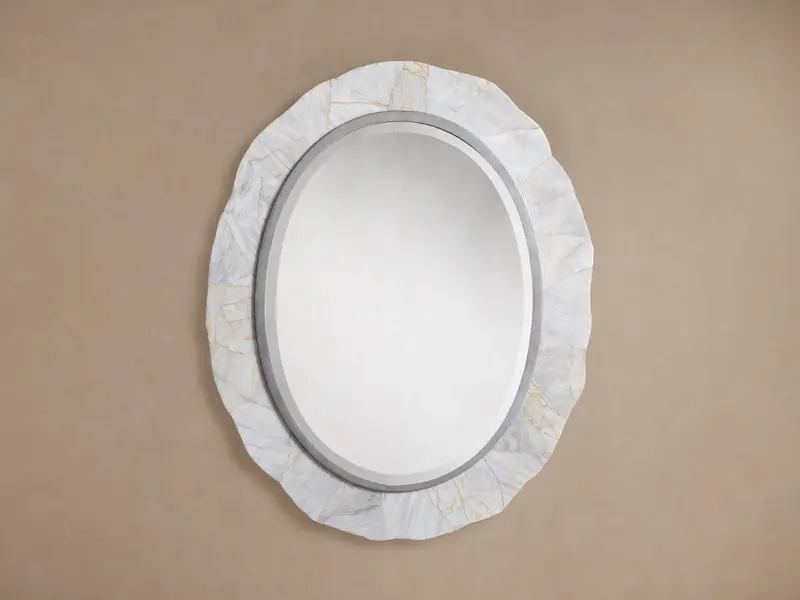 Boracay 30-Inch Oval Wall-Mount Mirror 1