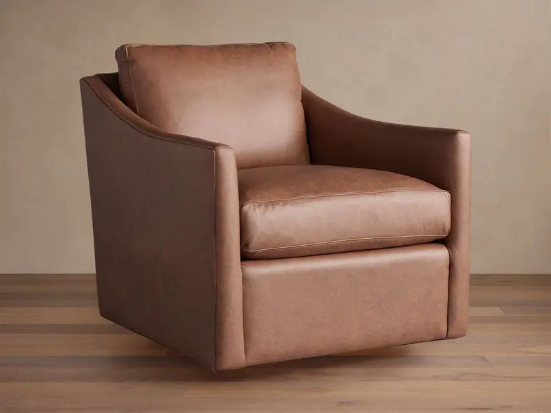 Branson Executive Leather Swivel Chair With Lumbar Support 1