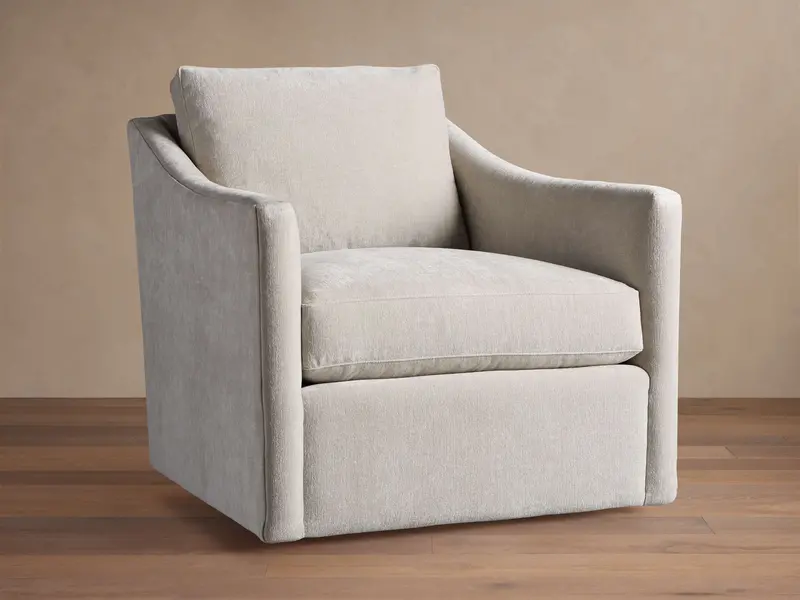 Branson Upholstered Swivel Accent Chair 1