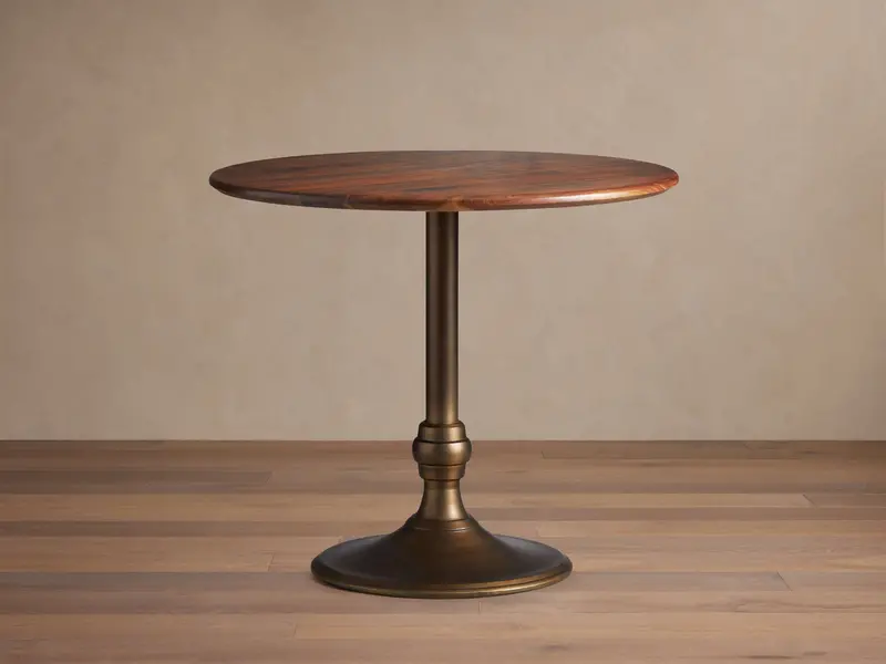 Brass-Finished Jacob Counter Table With Wade Base 1