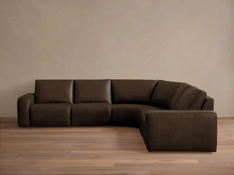 Brennan Premium Leather 5-Piece Motion Corner Sectional Sofa 1