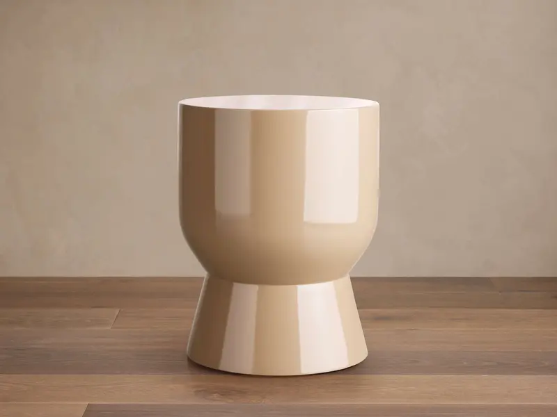 Bridgers Lacquered Wooden Stool 1