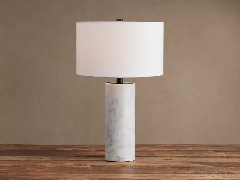 Brixton Ceramic Table Lamp With Fabric Shade 1