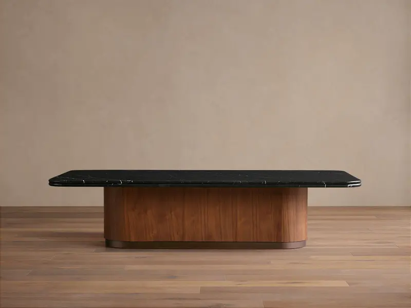 Caden Low Profile Wooden Coffee Table 1