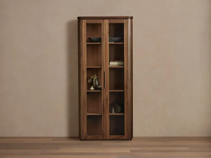 Caden Tempered Glass Display Cabinet 1