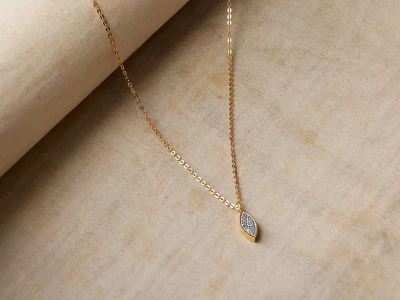 Cairn Elliptical Pendant Necklace 1