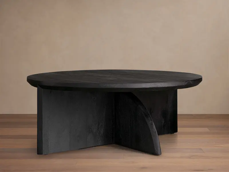 Calderone Geometric Wood And Metal Coffee Table 1