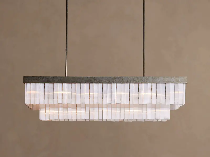 Cameron Rectangular Metal Chandelier 1
