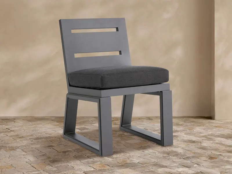 Canyon Aluminum Outdoor Dining Side Chair 1