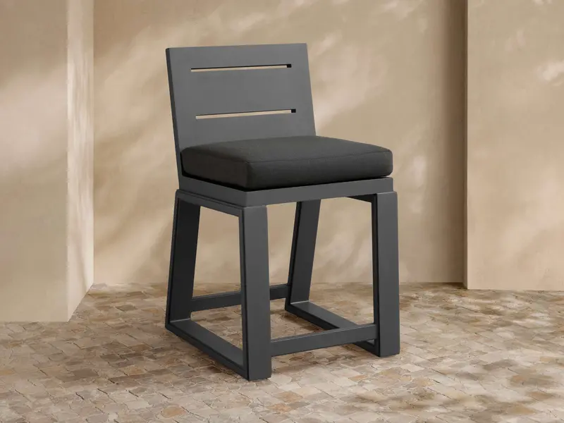 Canyon Powder-Coated Aluminum Counter Stool 1