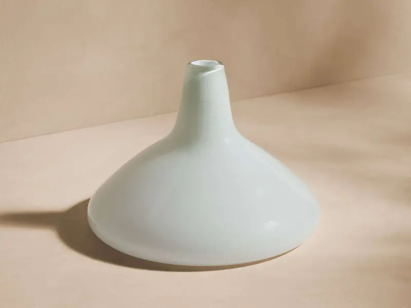 Cassia Ceramic Flat-Profile Decorative Vase 1