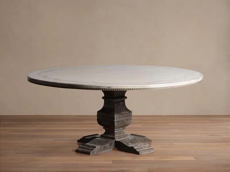 Cerea Bell'Arte Ribbon-Embellished Round Dining Table 1
