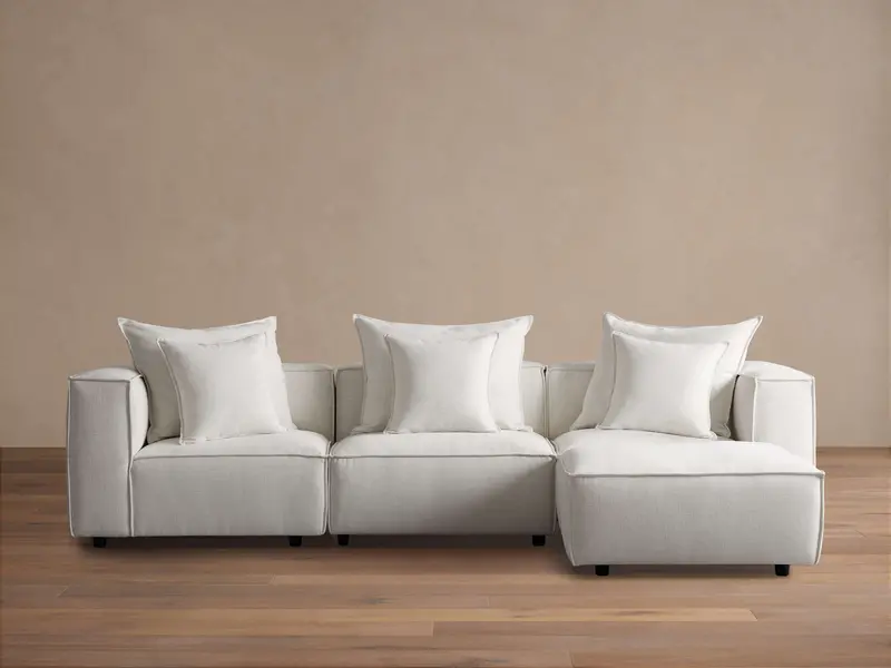 Coburn 4-Piece Curved Sectional Configuration 1