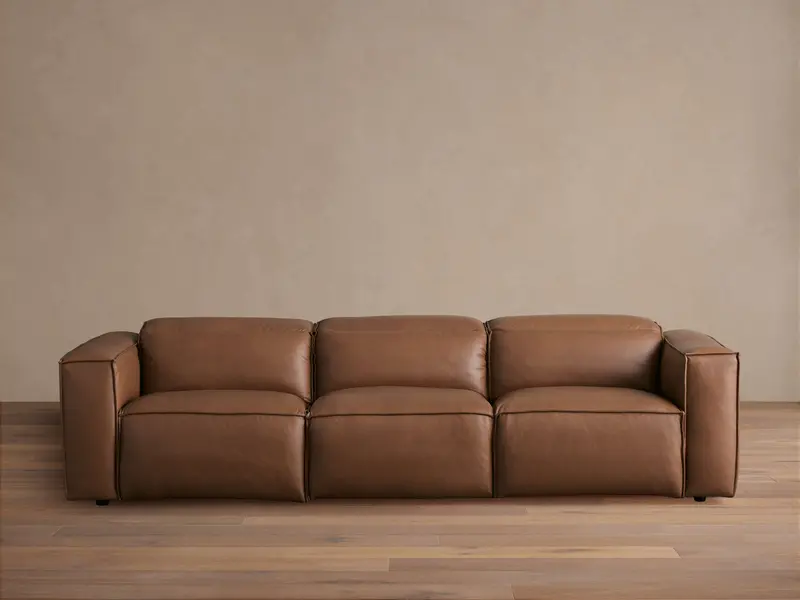 Coburn Adjustable Reclining 3-Piece Leather Sofa 1