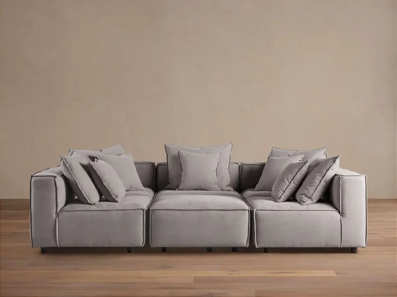 Coburn Low-Profile 6-Piece Pit-Style Sectional 1