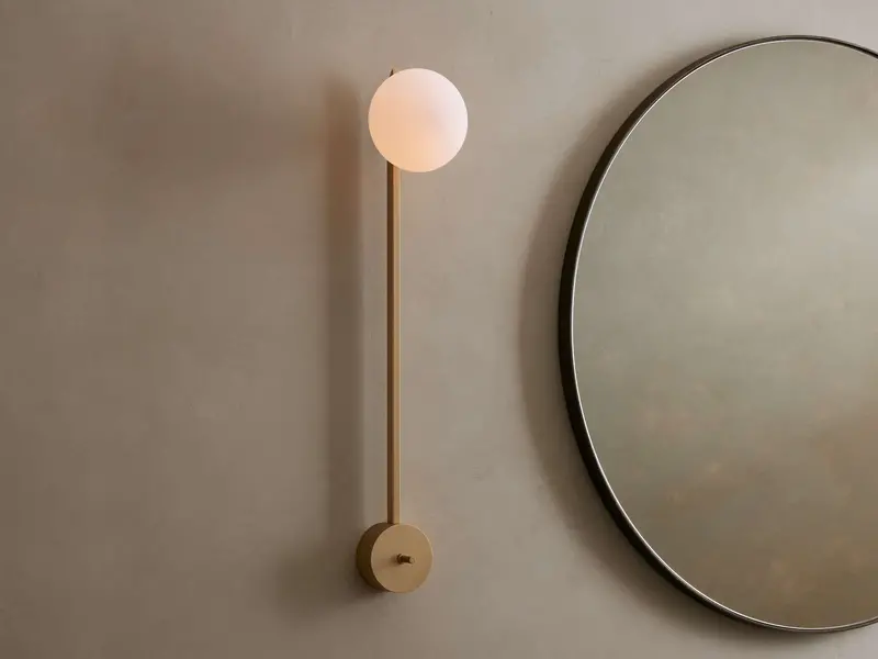 Costella Grand Wall Sconce With Vintage Brass Accents 1