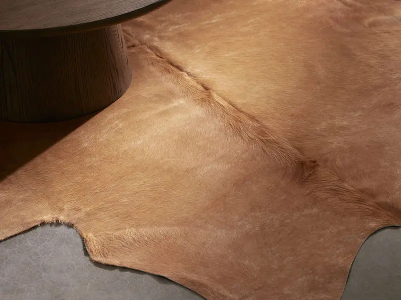 Creme Caramel Hair-On-Hide Rug – Warm-Toned Natural Hide Area Rug 1