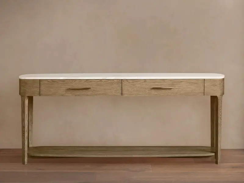 Danny Modern Wood And Metal Console Table 1