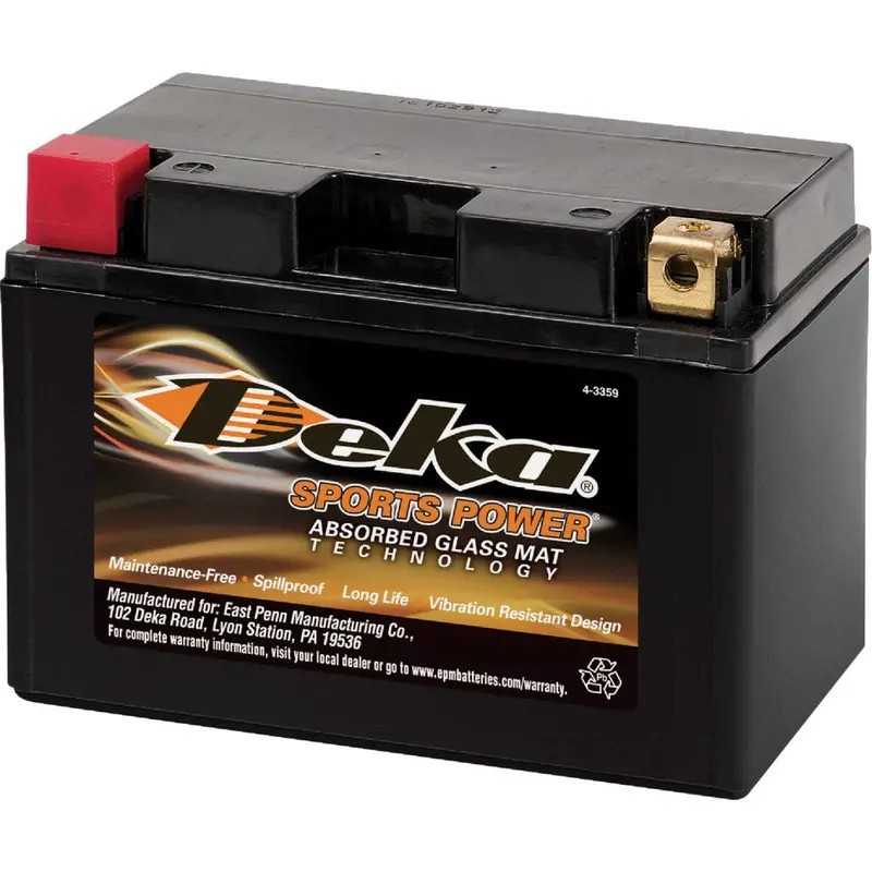 Deka Ctn12-12Nb-Ky Agm Powersports Battery – 12V 12Ah Dual-Purpose 1