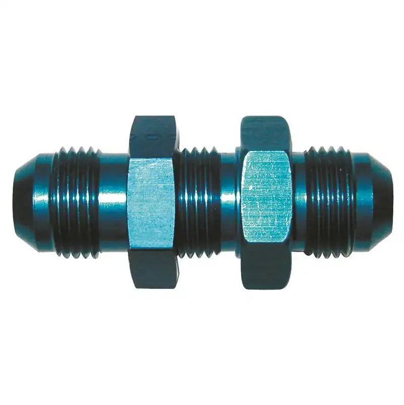 Earl’S -4 An Blue Stainless Steel Bulkhead Fitting With Flare 1